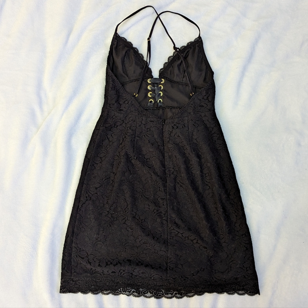 Victoria's Secret Black Lace Mini Dress - Picture 7 of 9